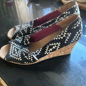 Toms size 11 wedge espadrille. Only worn a couple times! Like new.